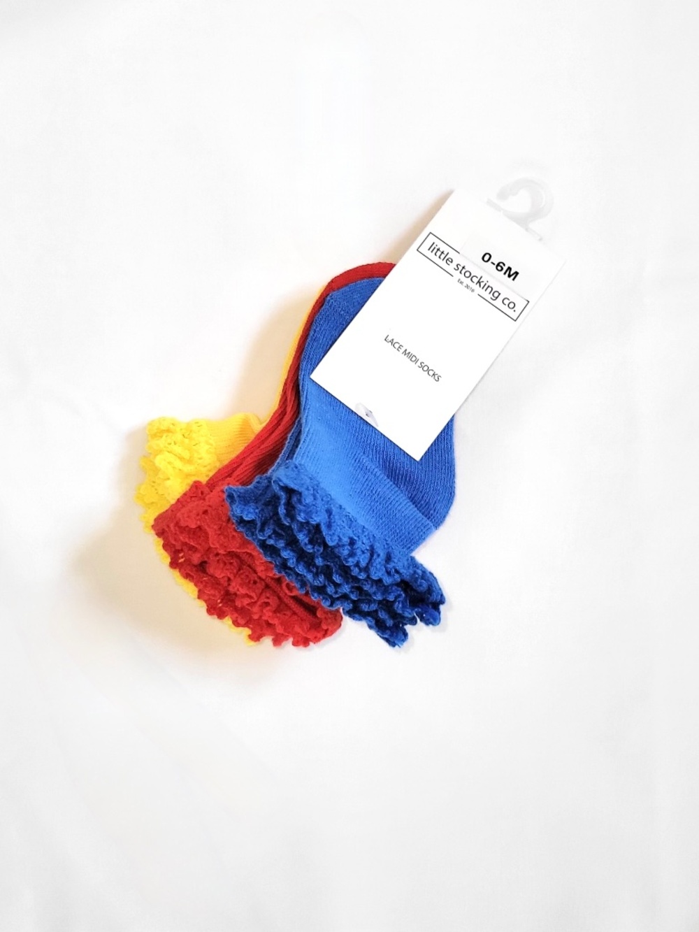 Little stocking co. Midi Lace socks - 0-6M